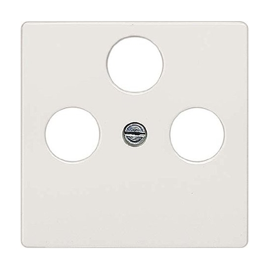 Siemens centrālplate TV/R/SAT ligzdai titāna balta DELTA I-SYSTEM, 5TG2548-2 cover photo