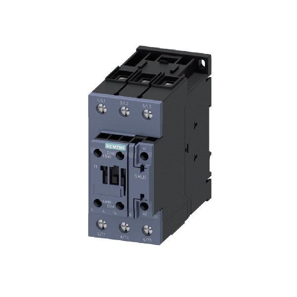 Siemens magnētiskais kontaktors 22kW 51A 3P 1NO/1NC 230VAC S2, 3RT2036-1AP00 cover photo