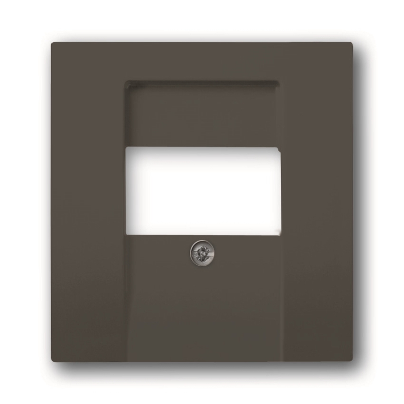 ABB Busch Jaeger centrālplate audio/usb/video ligzdai 95 chateau-melns Basic55, 2CKA001724A4315 cover photo