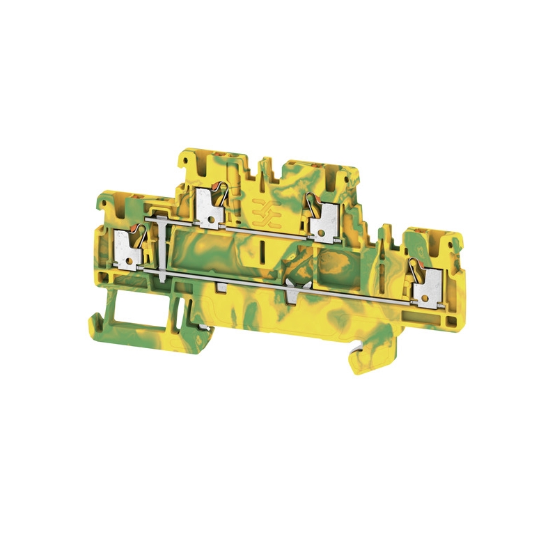 Weidmuller zemējuma divstāvu spaile 1Px4 kont. 1.5mm2 3.5mm dzeltenzaļa A2T1.5PE, 2469410000 cover photo