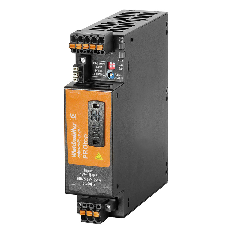 Weidmuller līdzstrāvas barošanas bloks 230VAC/24VDC 5A 120W PRO TOP1, 2466870000 cover photo