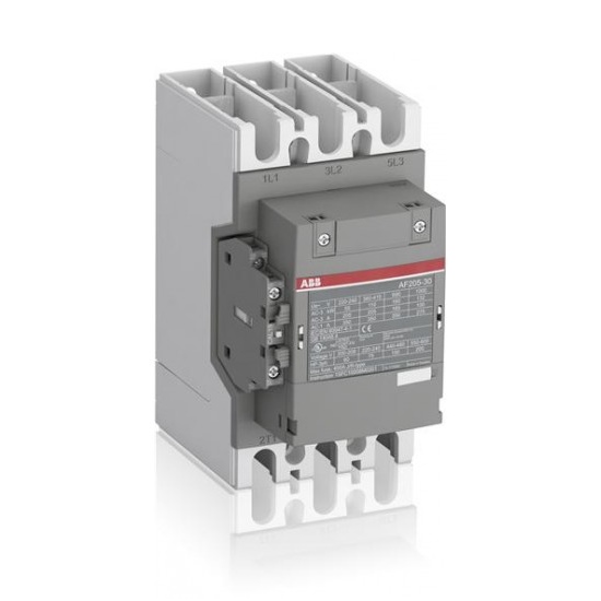 ABB magnētiskais kontaktors 110kW 205A 100-250VAC/DC 3NO+1NO/1NC AF205, 1SFL527002R1311 cover photo