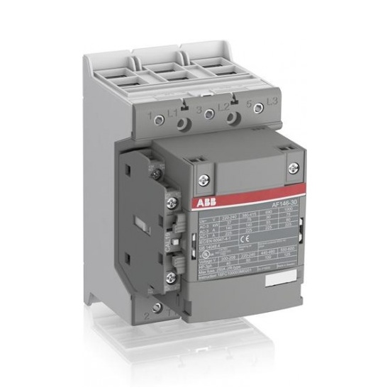 ABB magnētiskais kontaktors 75kW 145A 100-250VAC/DC 3NO+1NO/1NC AF145, 1SFL477001R7011 cover photo
