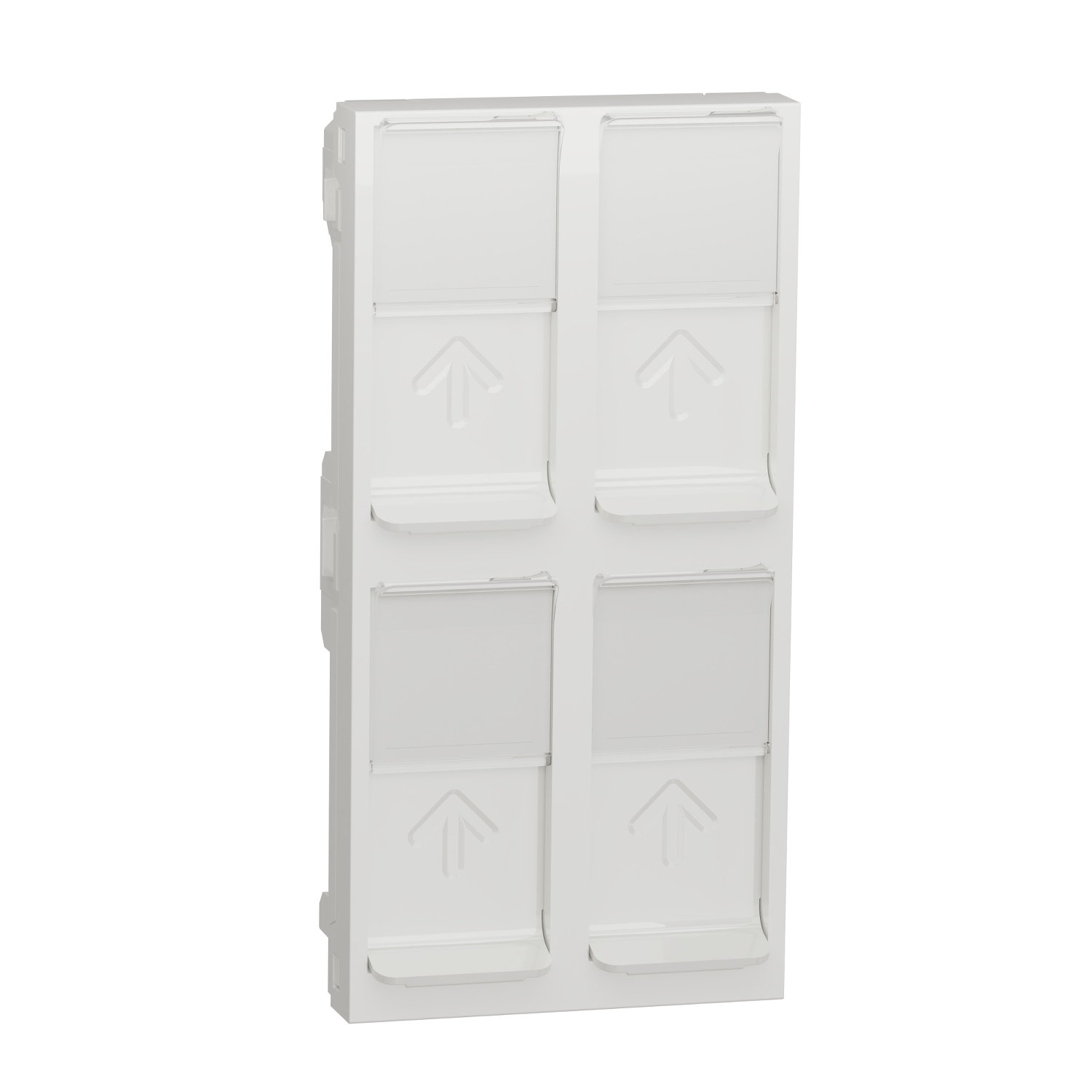 Schneider Electric centrālplate 45x90mm 4mod 4xRJ45 Keystone datu ligzdai balta Unica, NU946318 cover photo