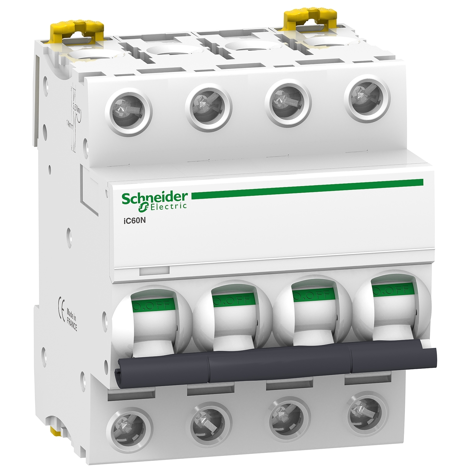 Schneider Electric automātiskais slēdzis 4P D32A 6kA Acti9 iC60N, A9F75432 cover photo