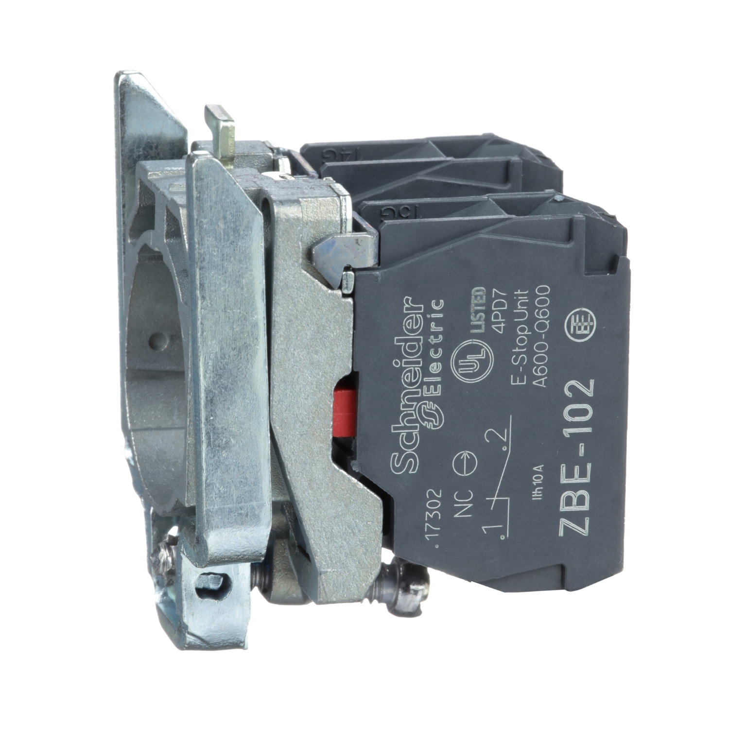 Schneider Electric blokkontakts ar pamatni 2NC Harmony XB4, ZB4BZ104 cover photo
