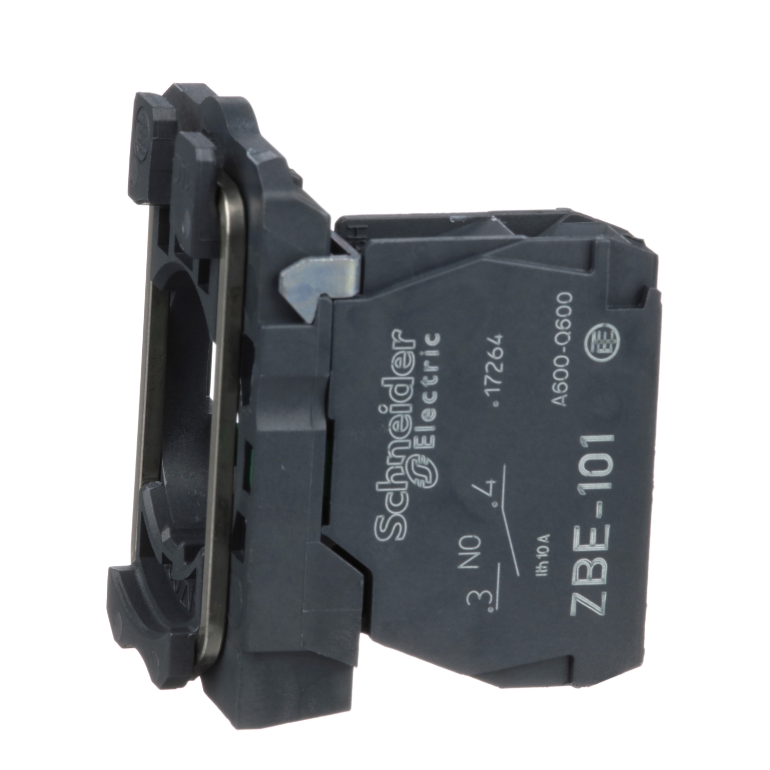 Schneider Electric blokkontakts ar pamatni 1NO 10A Harmony XB5, ZB5AZ101 cover photo