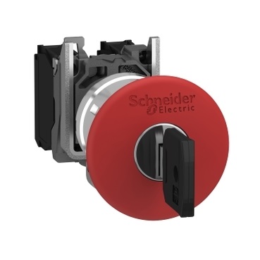 Schneider Electric avārijas "Stop" poga D=40 sarkana ar atsl. 1NC Harmony XB4, XB4BS9445 cover photo