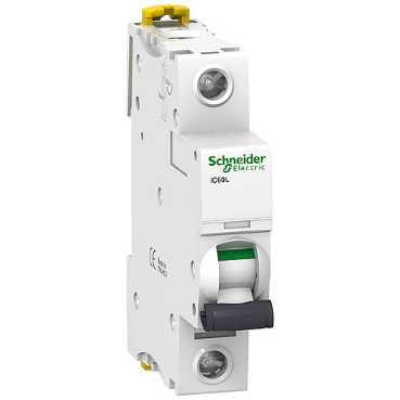 Schneider Electric automātiskais slēdzis 1P C50A 6kA Acti9 iC60N, A9F74150 cover photo