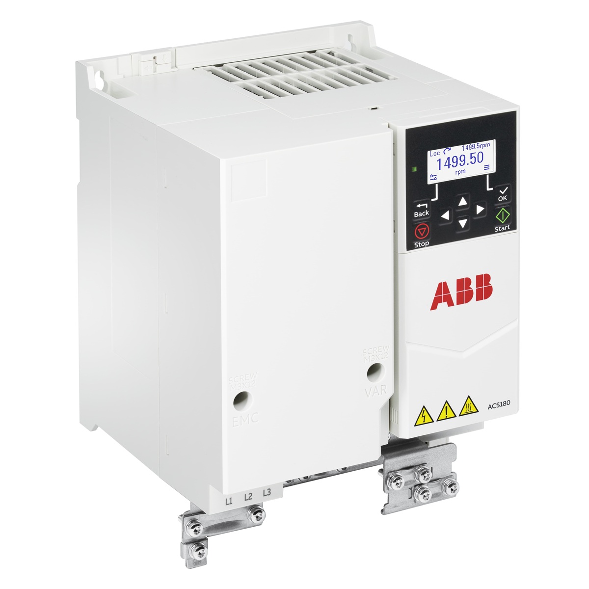 ABB frekvences pārveidotājs 3/3-fāžu 5.5kW 25A 230V IP20 ACS180, 3AXD50000814268 cover photo