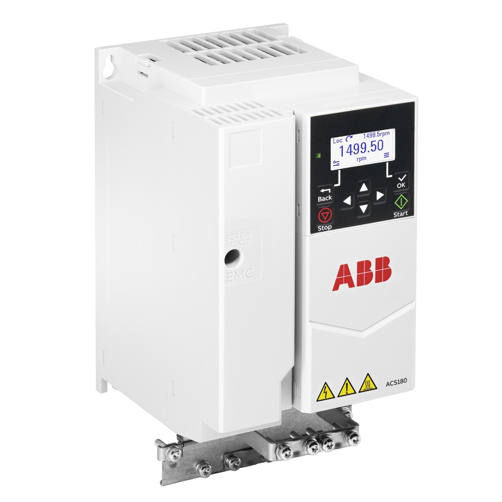 ABB frekvences pārveidotājs 1/3-fāžu 3kW 12.2A 230V IP20 ACS180, 3AXD50000840359 cover photo