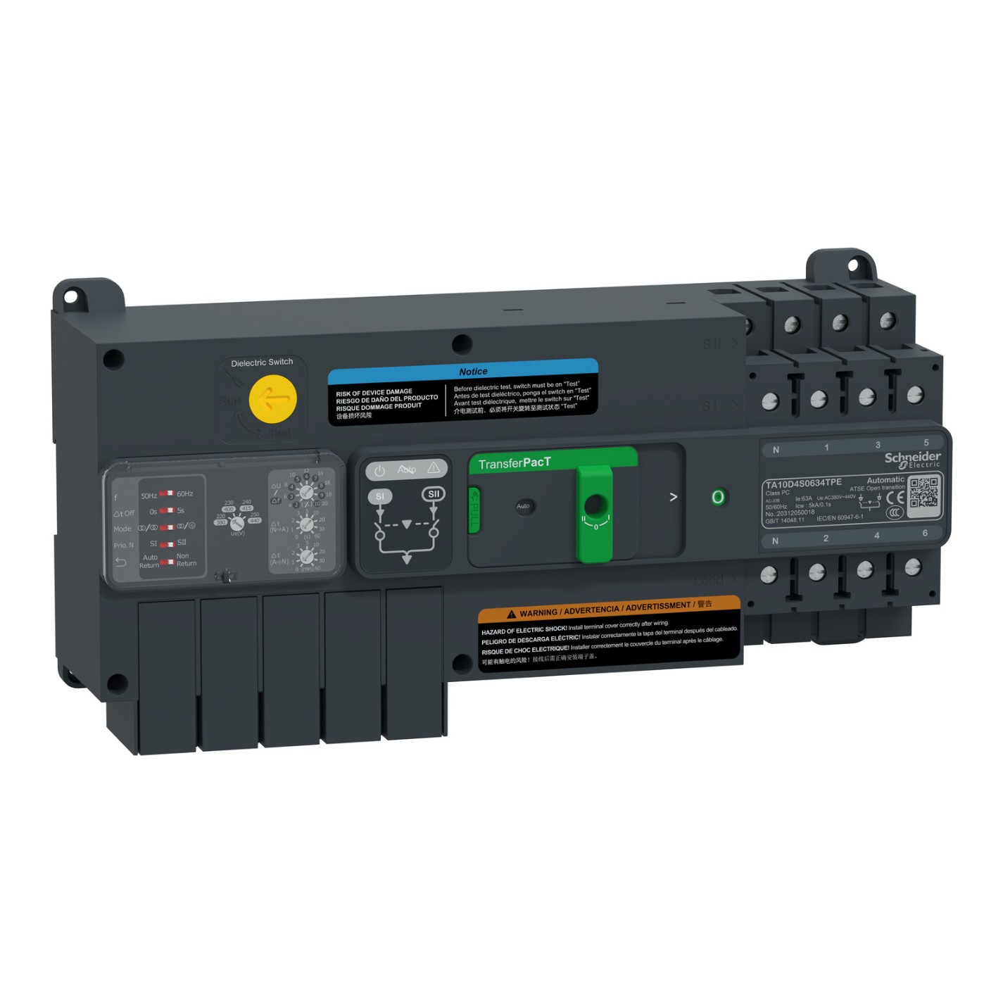 Schneider Electric ARI parslēdzis 63A 400V 4P TransferPacT, TA10D4S0634TPE cover photo