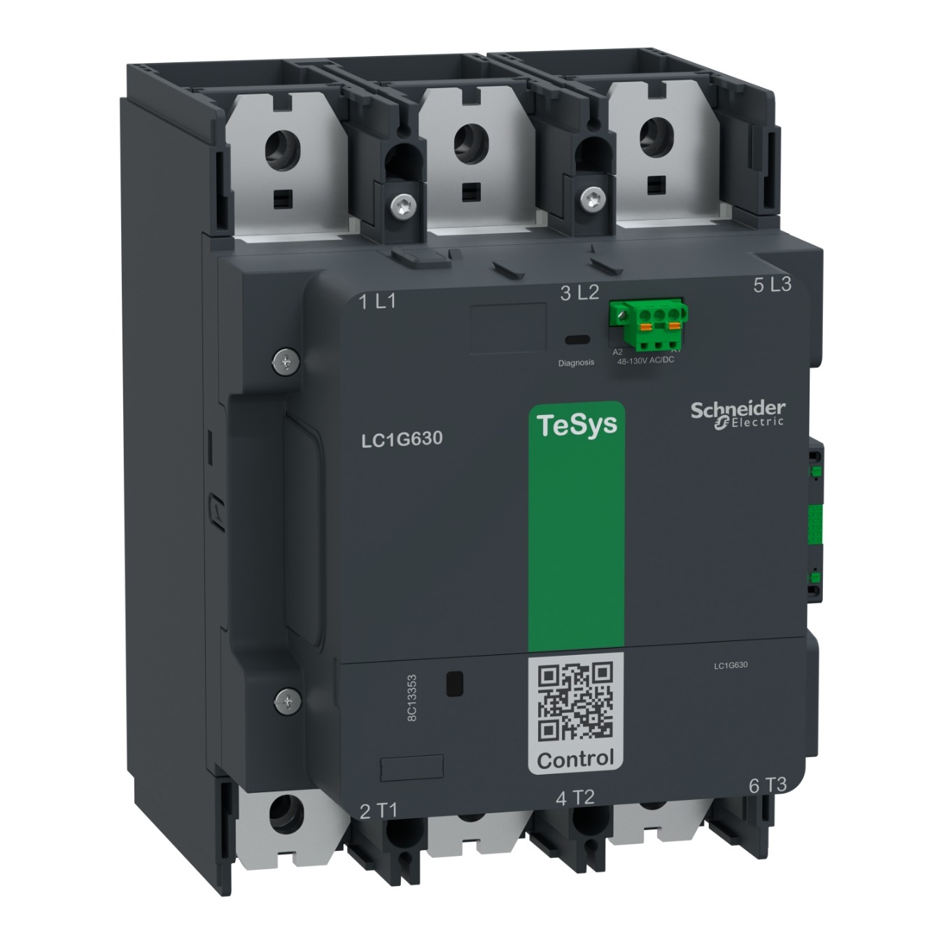 Schneider Electric magnētiskais kontaktors 315kW 630A 48-130VAC/DC 3NO Tesys G, LC1G630EHEN cover photo