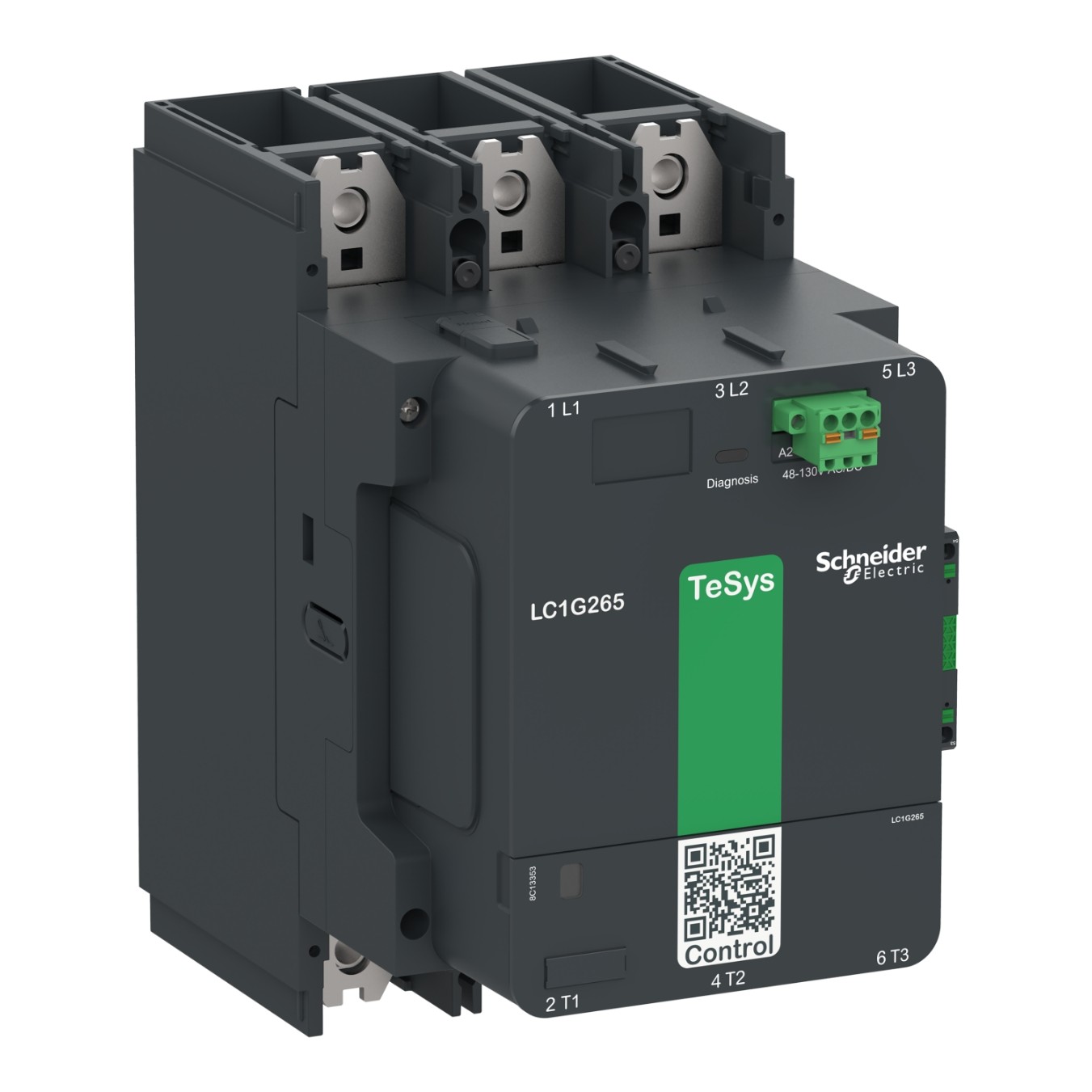 Schneider Electric magnētiskais kontaktors 250kW 500A 48-130VAC/DC 3NO Tesys G, LC1G500EHEN cover photo