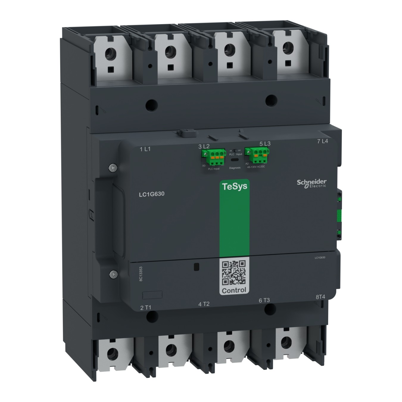 Schneider Electric magnētiskais kontaktors 450kW 800A 48-130VAC/DC 4NO Tesys G, LC1G8004EHEA cover photo