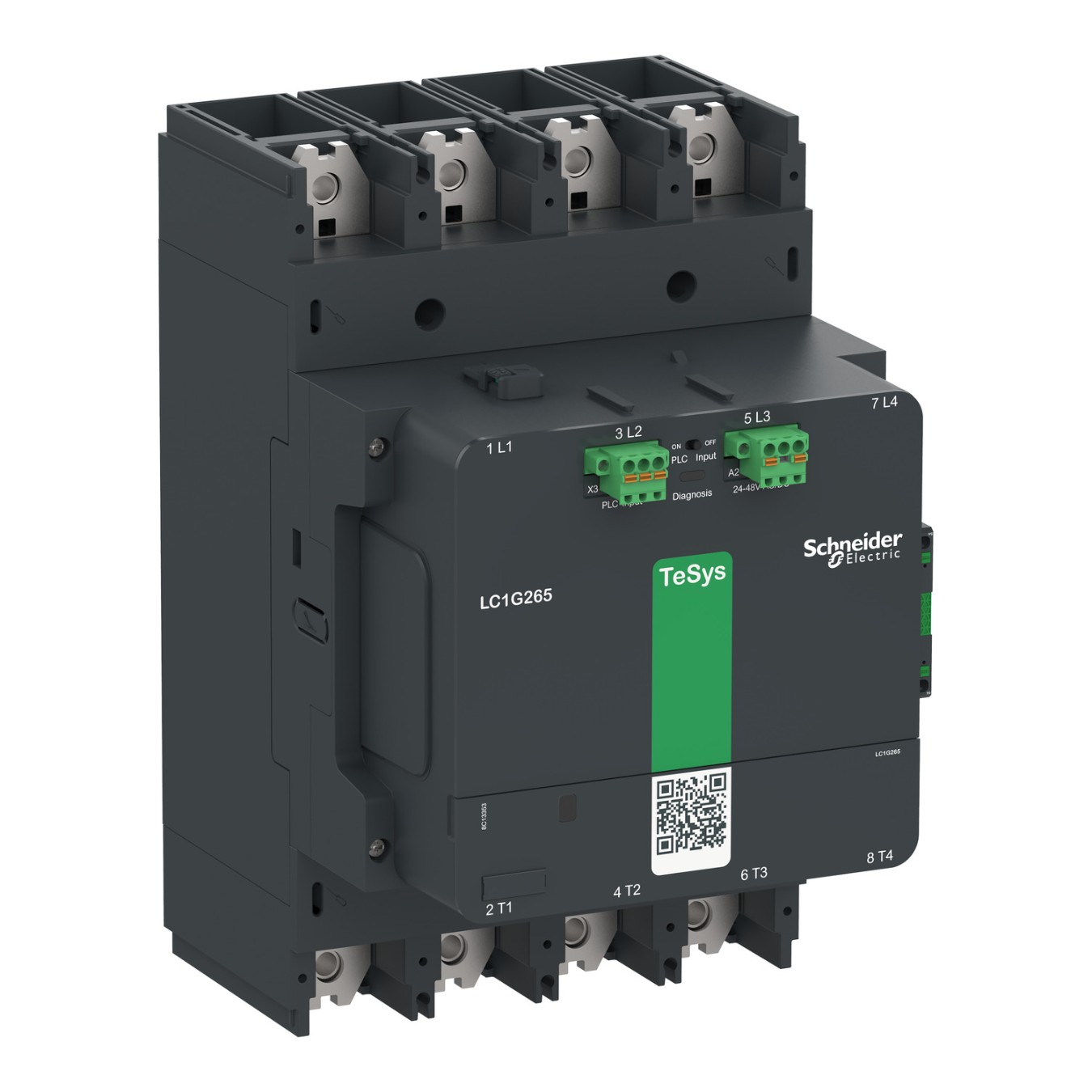 Schneider Electric magnētiskais kontaktors 250kW 500A 48-130VAC/DC 4NO Tesys G, LC1G5004EHEA cover photo