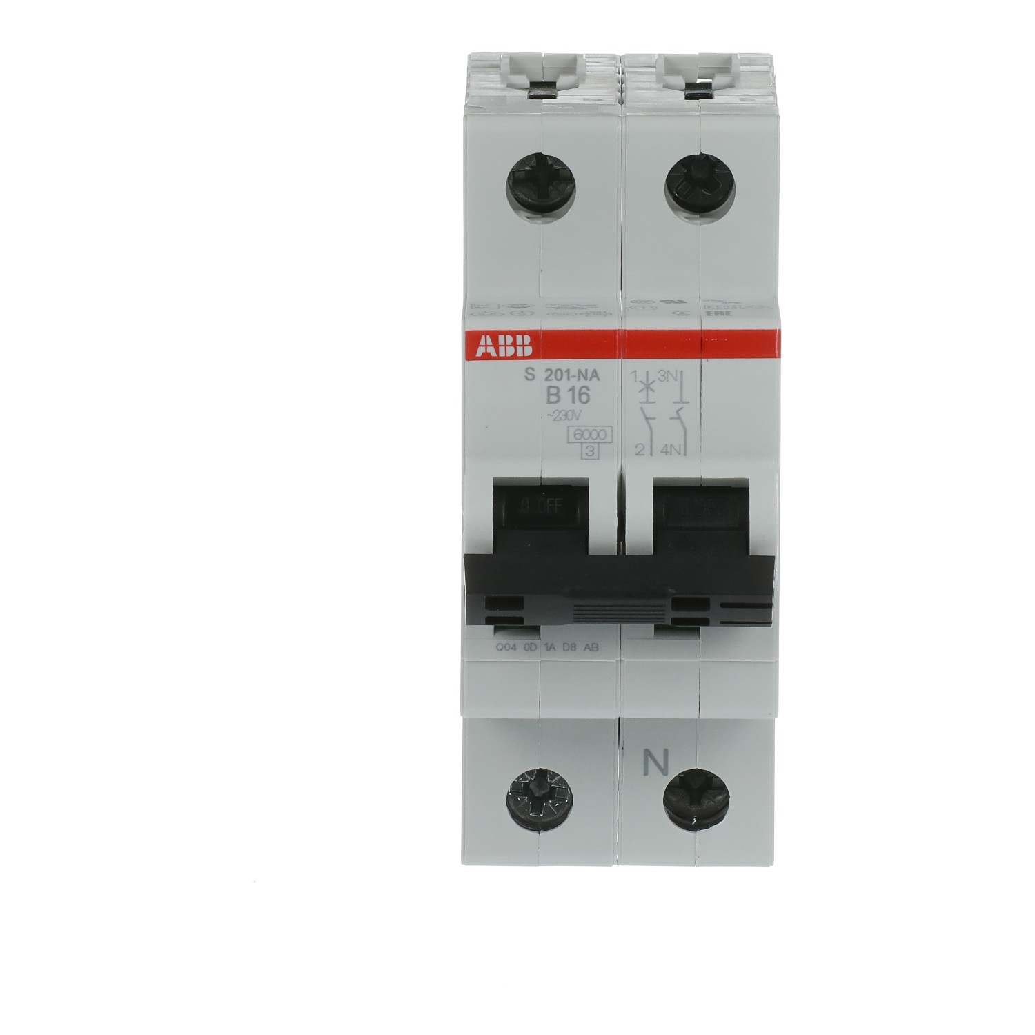 ABB S201-B16 NA automātslēdzis 1F+NA B16A, 2CDS251103R0165 cover photo