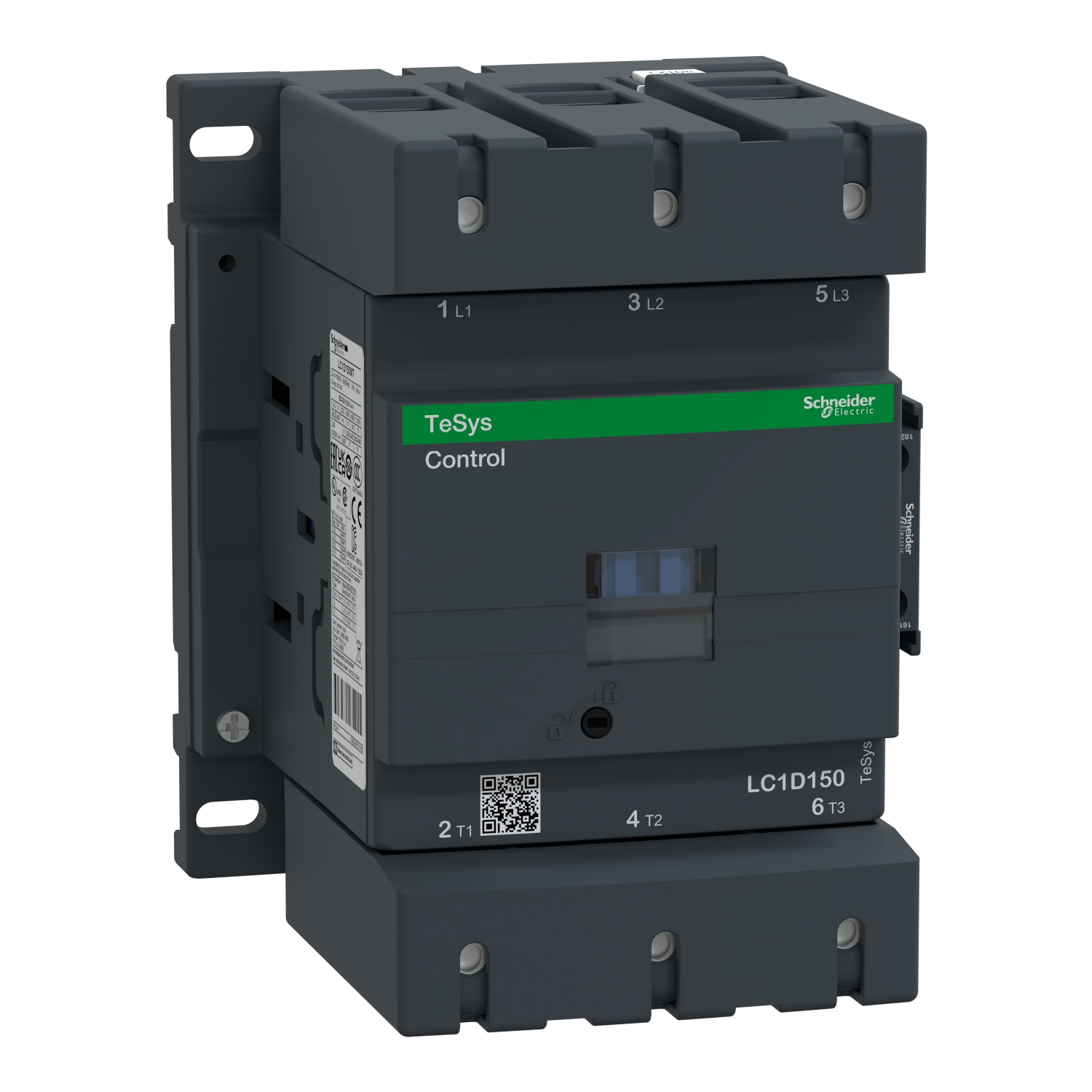 Schneider Electric magnētiskais kontaktors 75kW 150A 110VAC 3NO+1NO/1NC TeSys D, LC1D150F7 cover photo