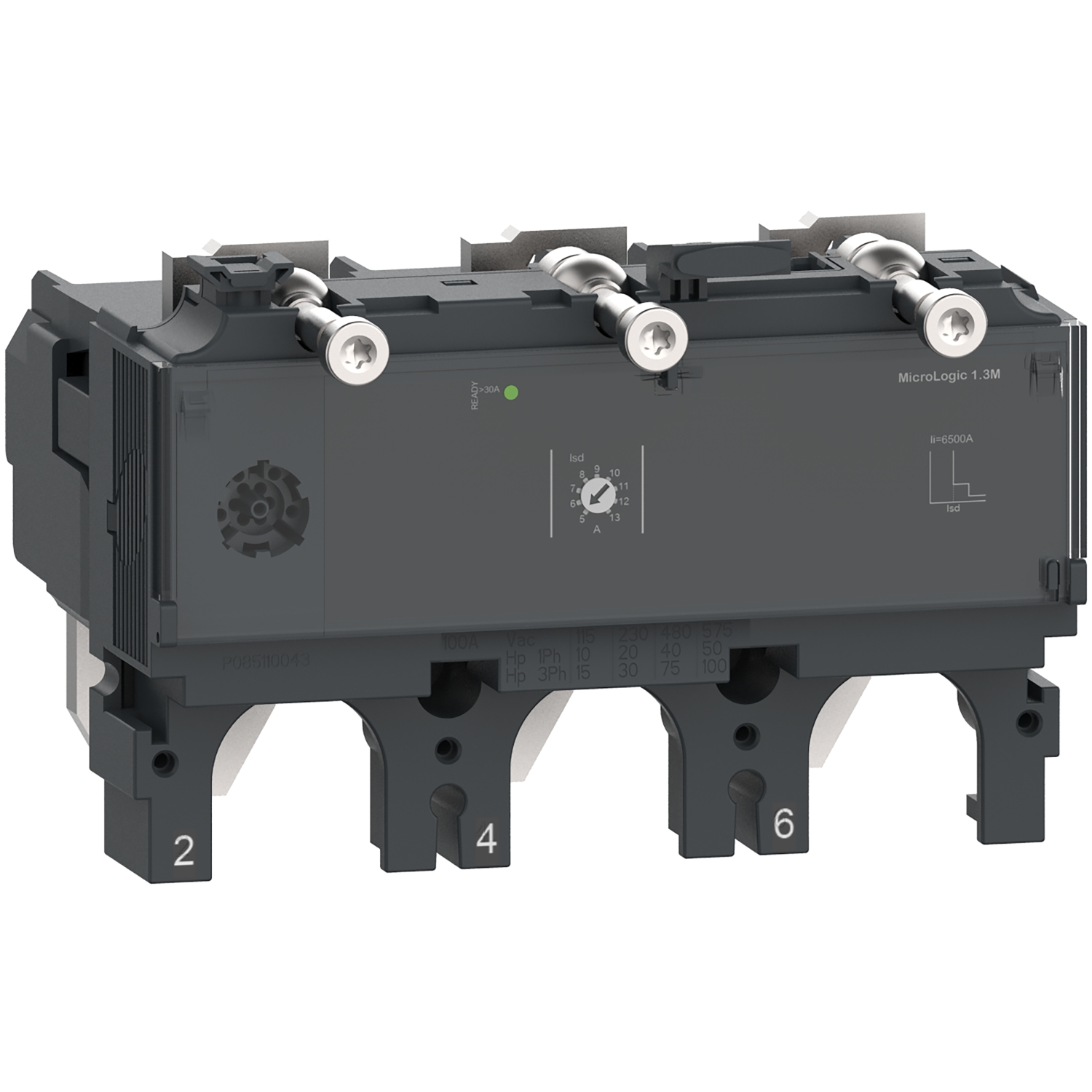 Schneider Electric motora atvienotājs 500A 3P elektr. Micrologic 1.3M Compact NSX, C6331M500 cover photo