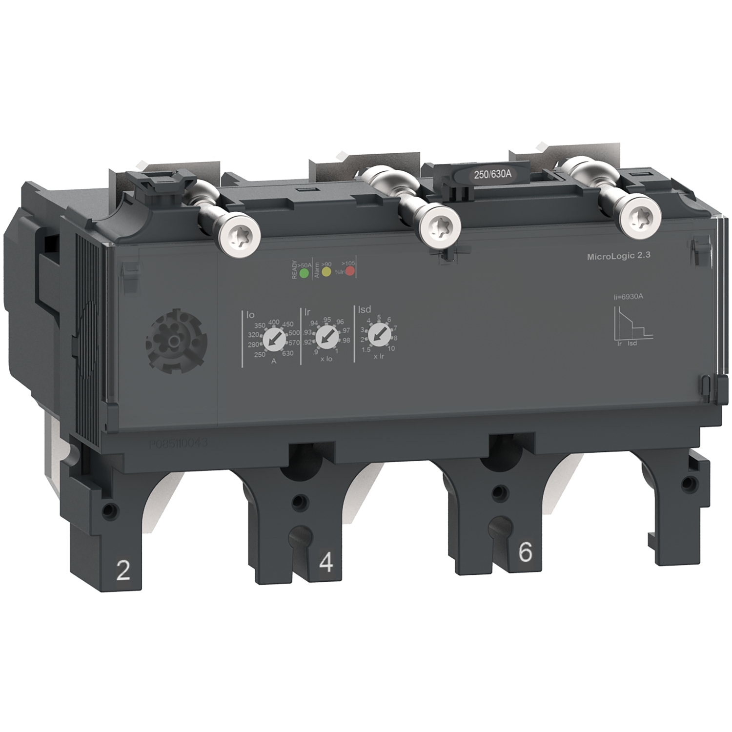 Schneider Electric motora atvienotājs 630A 3P elektr. Micrologic 2.3 Compact NSX, C6332D630 cover photo