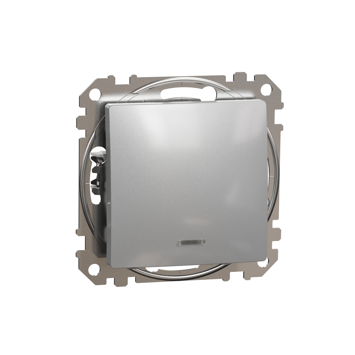 Schneider Electric pārslēdzis z/a (meh.) ar zilu LED ind. 16A aluminijs SEDNA Design, SDD113166L cover photo