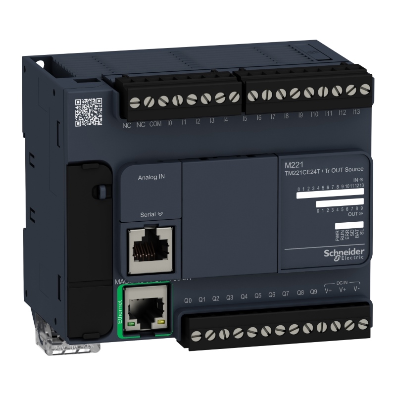 Schneider Electric loģiskais kontrolieris 14DI/10DO 24VDC, Modicon M221, TM221CE24T, TM221CE24T cover photo