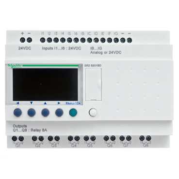 Schneider Electric loģiskais kontrolieris 230VAC 12DI 8DO (releja) Zelio Logic, SR2B201FU cover photo