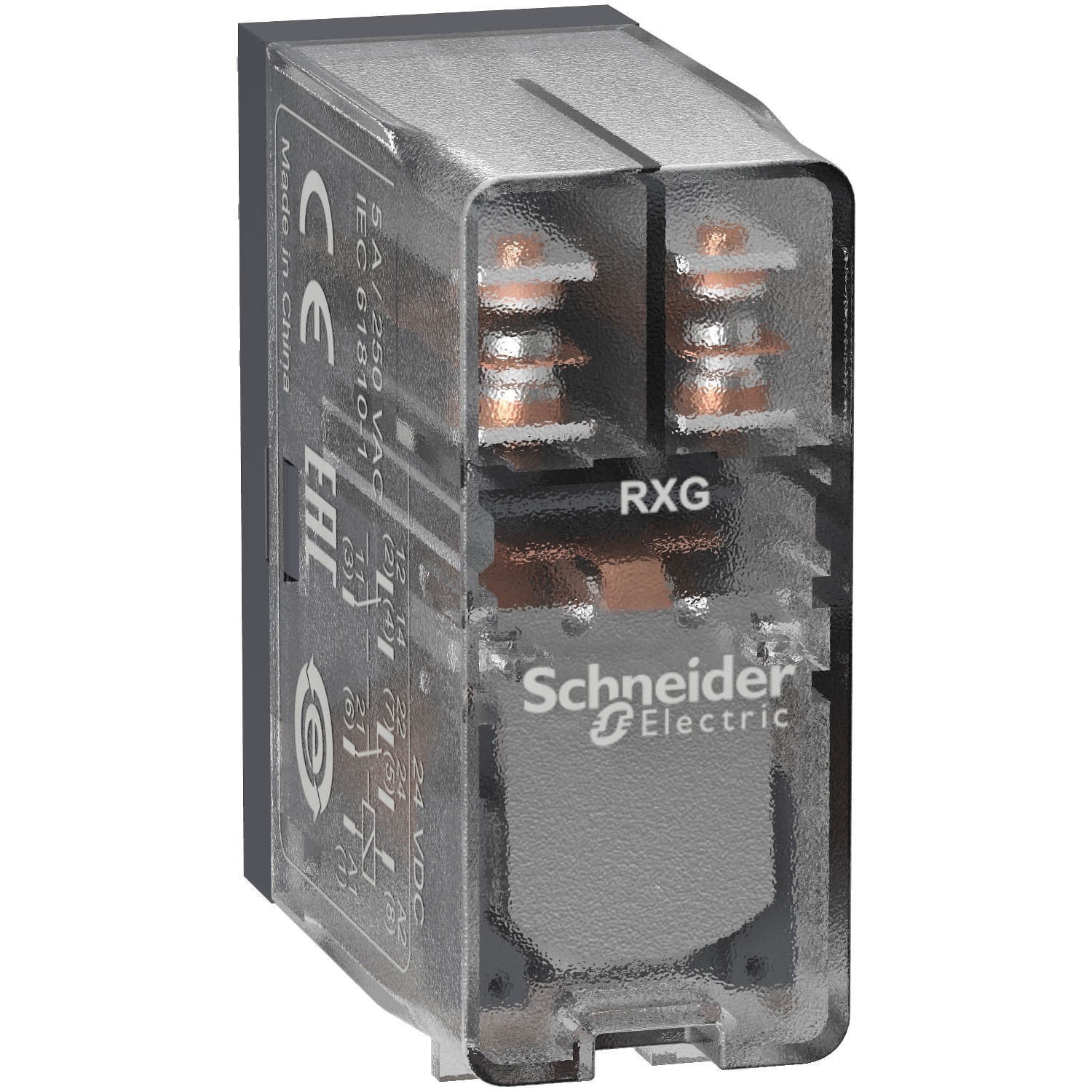 Schneider Electric pārslēdzējrelejs 24VAC 5A 2CO Zelio RXG, RXG25B7 cover photo