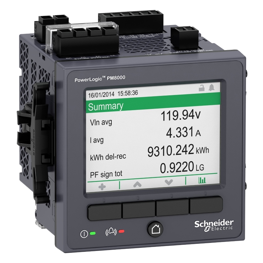 Schneider Electric multimetrs 3-f 400V caur 1/5A strāvmaini, imp.izeja, PowerLogic PM5000, METSEPM5100 cover photo