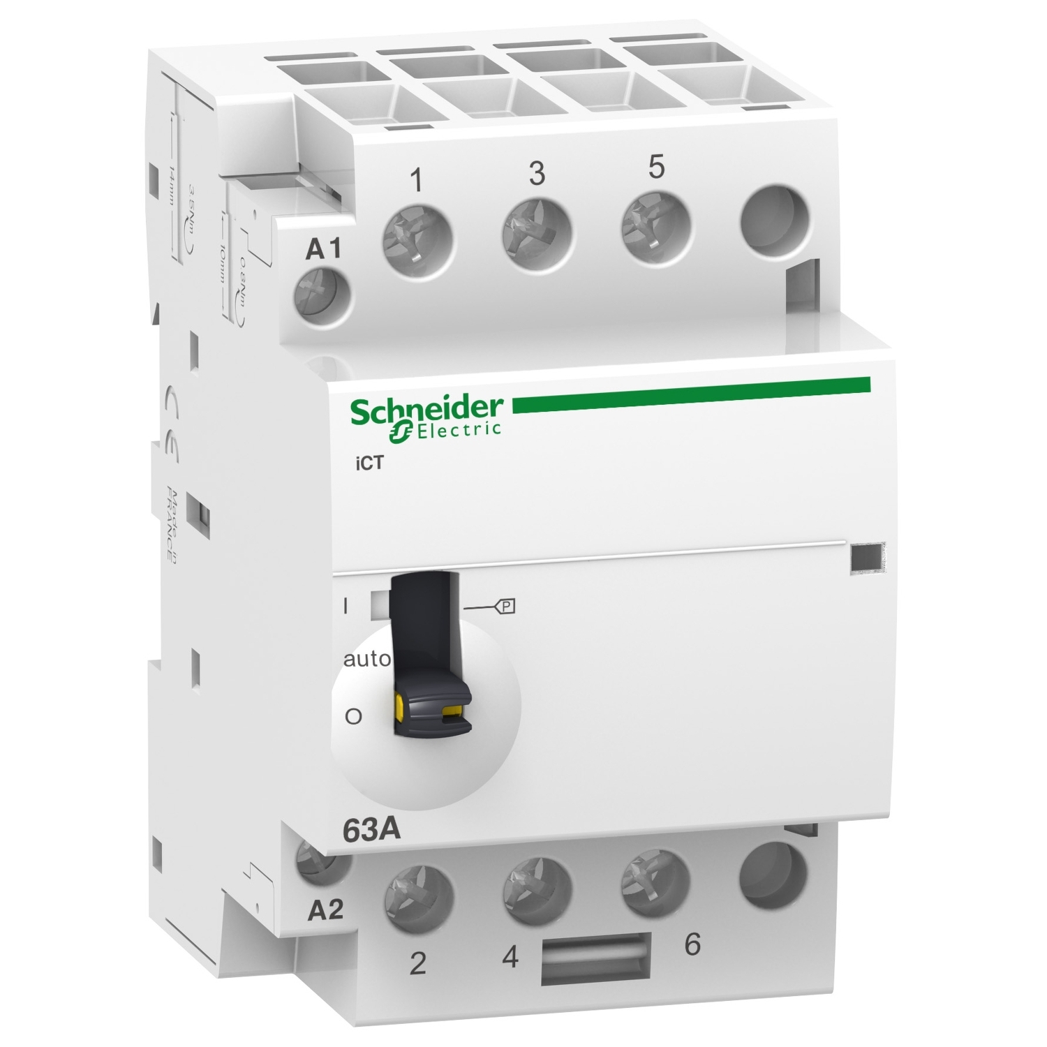 Schneider Electric modulārais kontaktors ar slēdzi 3NO 40A 220/240VAC, Acti 9 iCT, A9C21843 cover photo