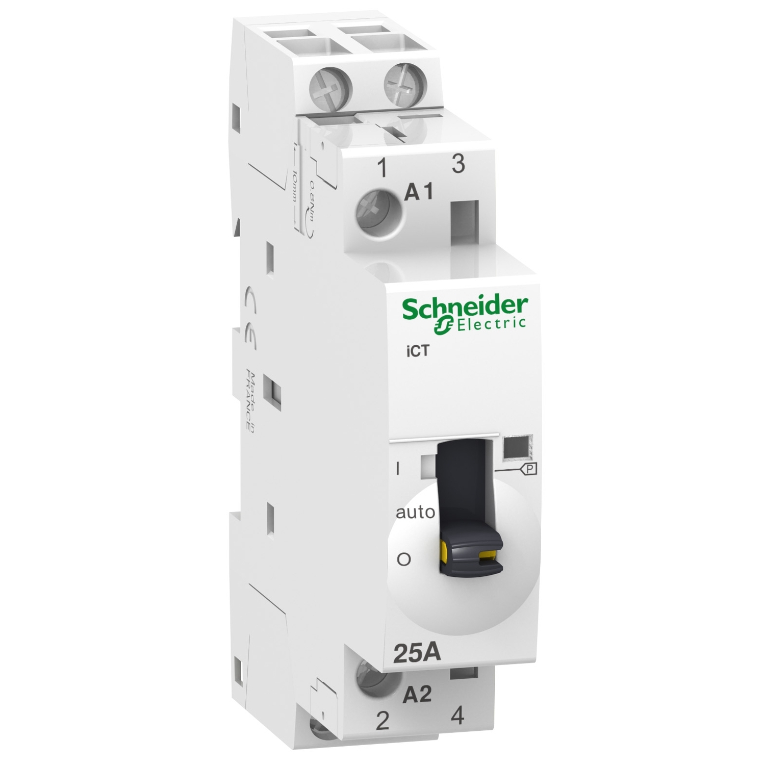 Schneider Electric modulārais kontaktors 2NO 25A 230VAC 1-Auto-0, Acti 9 iCT, A9C21732 cover photo