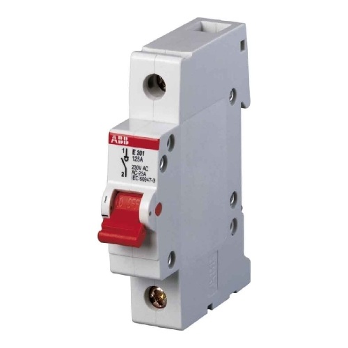 ABB slodzes atvienošanas slēdzis 1P 40A 1NO Compact Home E201, 2CDE281001R0040 cover photo
