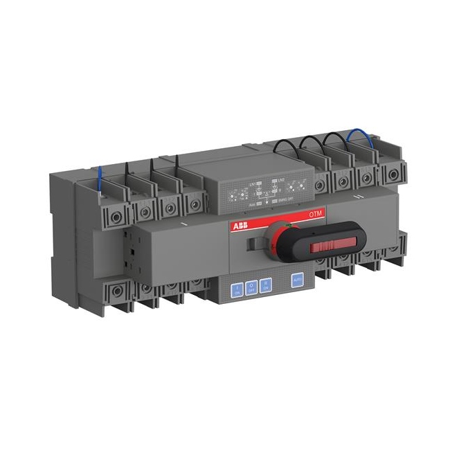 ABB kompakts motorizēts ARI pārslēdzis 4P 63A 400VAC OTM63F4C21D400C, 1SCA151255R1001 cover photo